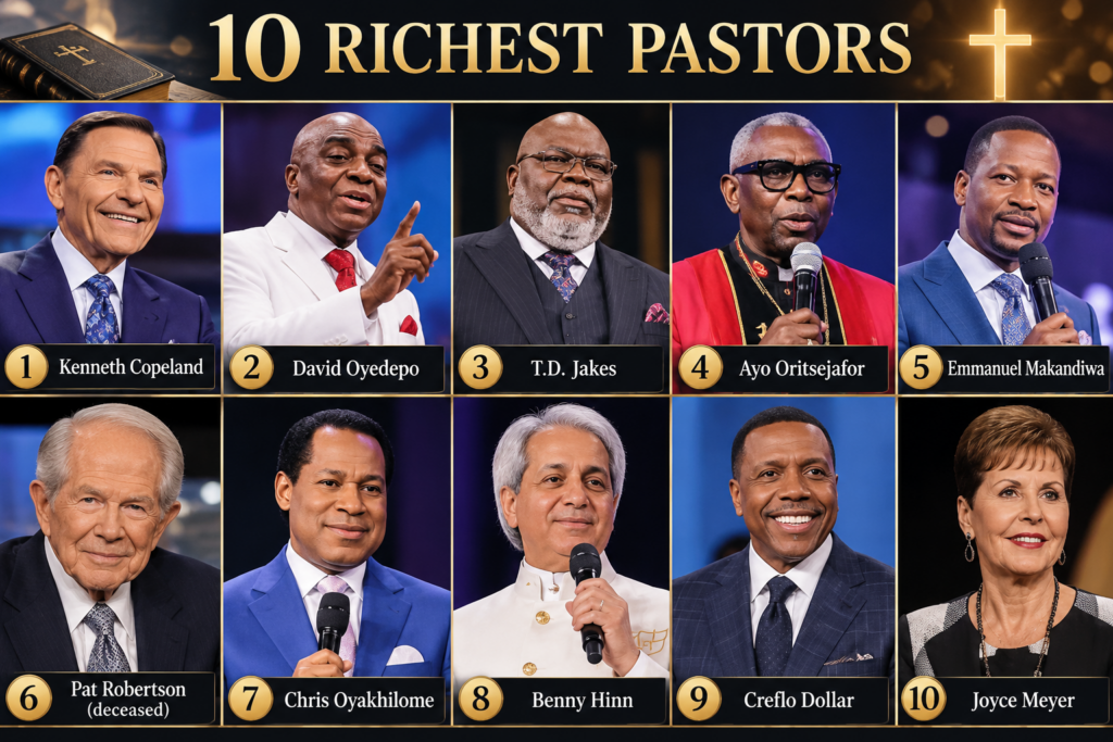 top 10 richest pastors in the world